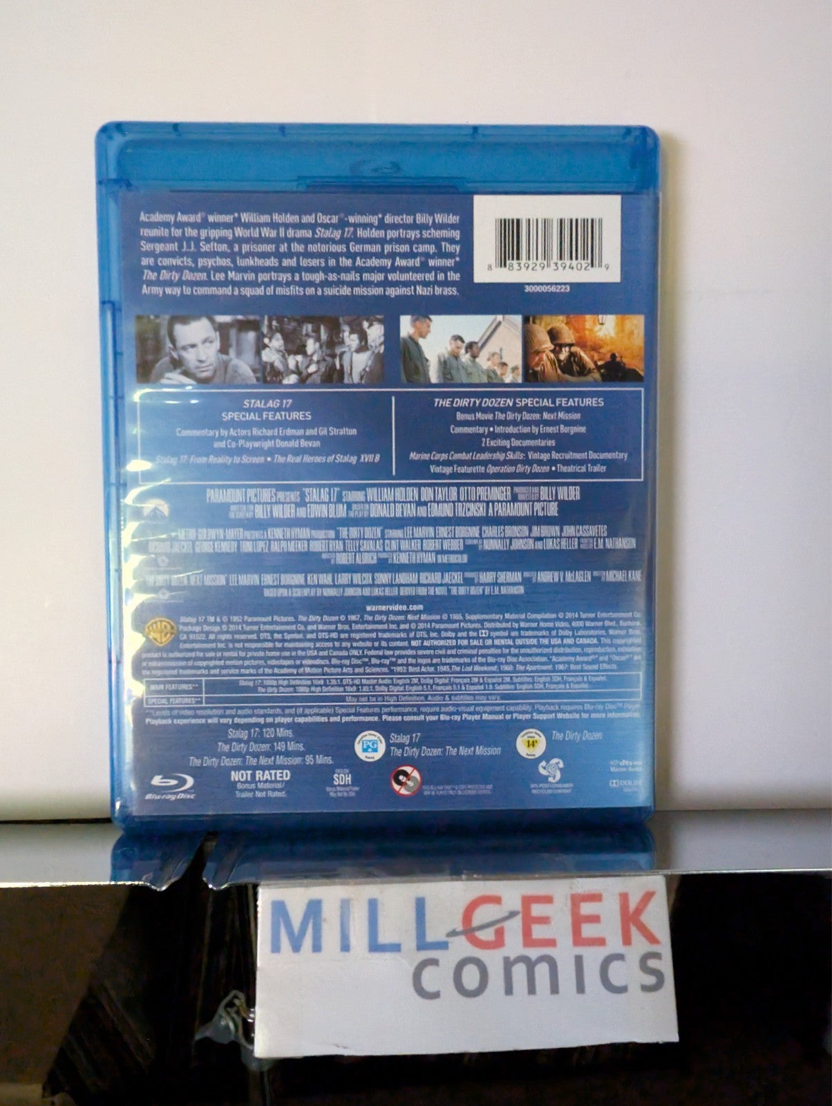 Stalag 17 / The Dirty Dozen, Double Feature (Blu-Ray) Like New -JD