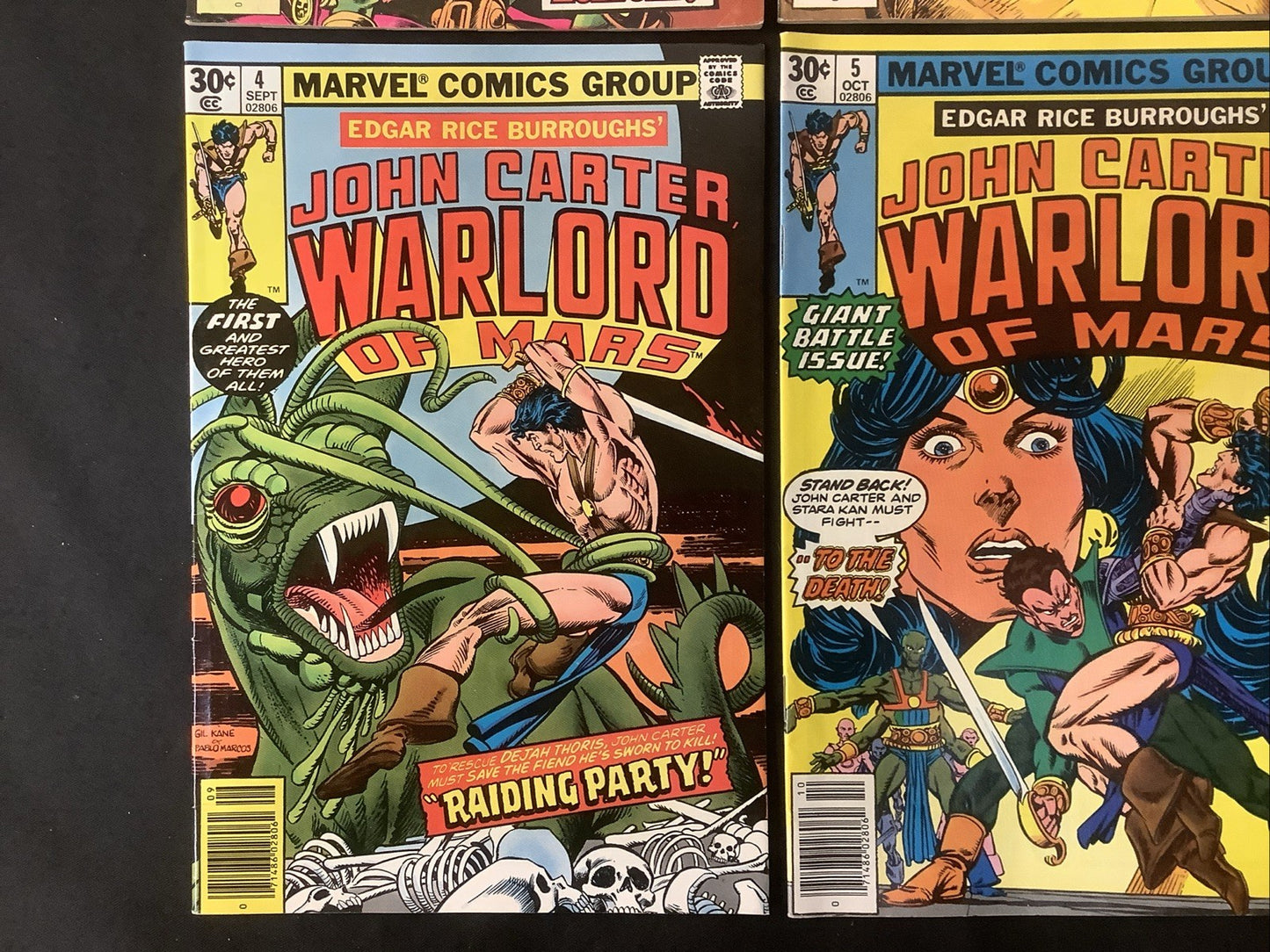 John Carter Warlord of Mars #1-6 Comic Lot, Reader Copies, 1st App John Carter