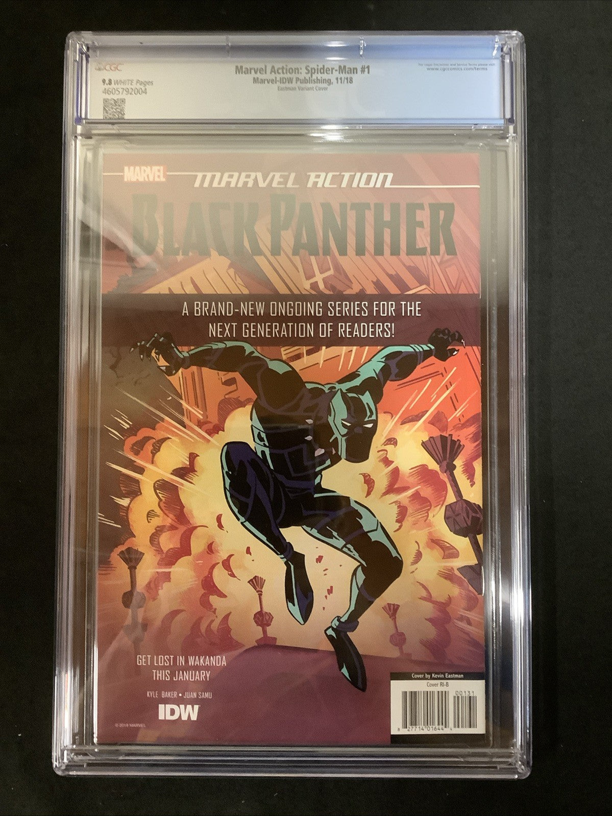 MARVEL ACTION SPIDER-MAN #1 (2018) CGC GRADED 9.8 (NM/M) KEVIN EASTMAN VARIANT