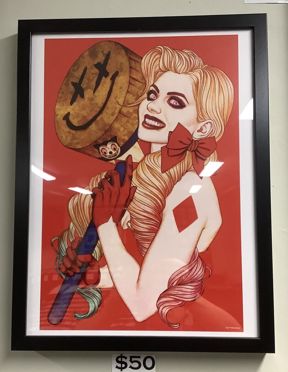Harley Quinn Jenny Frison Wall Art Print, 12x16, Frame Included