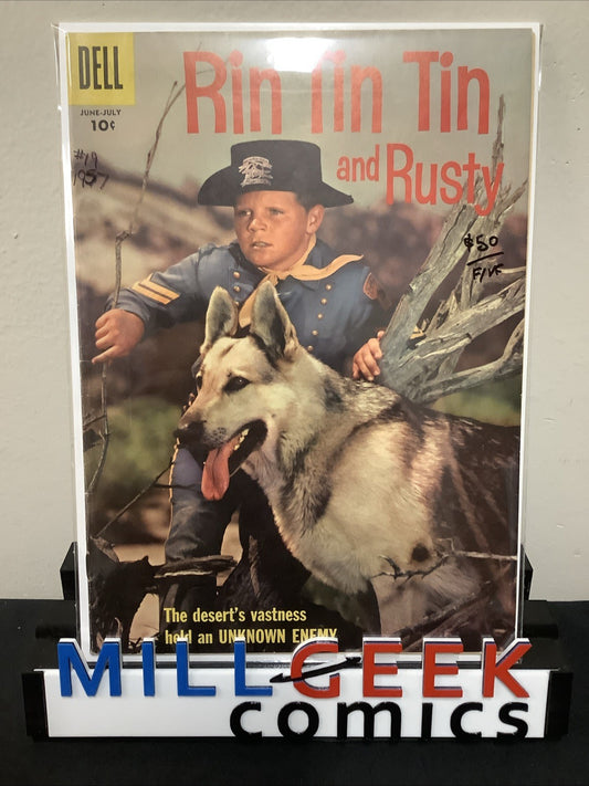 Rin Tin Tin And Rusty #19 (Dell Comics June-July 1957) F/VF (7.0) Unknown Enemy