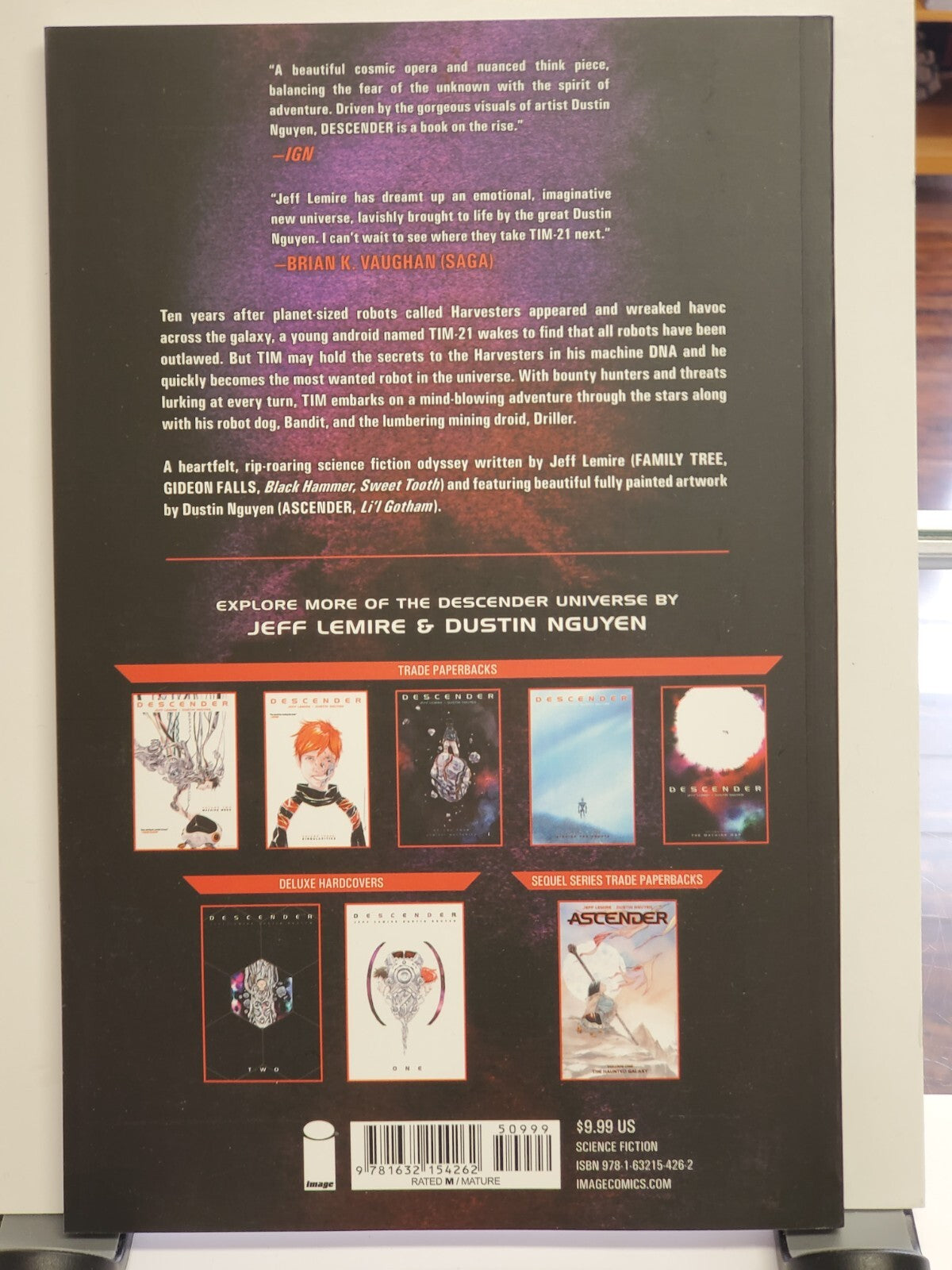 Descender TPB v.1: Tin Stars Jeff Lemire Dustin Nguyen Image Comics