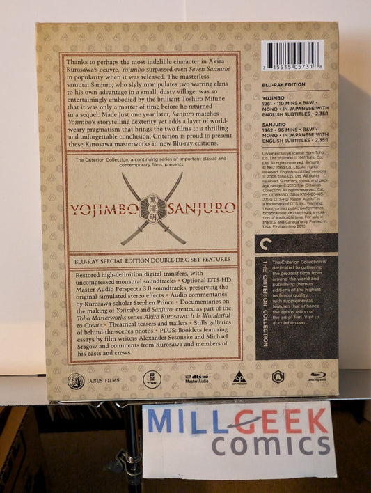 Criterion Collection Akira Kurosawa/Yojimbo & Sanjuro (Blu Ray 2006) Like New-JD