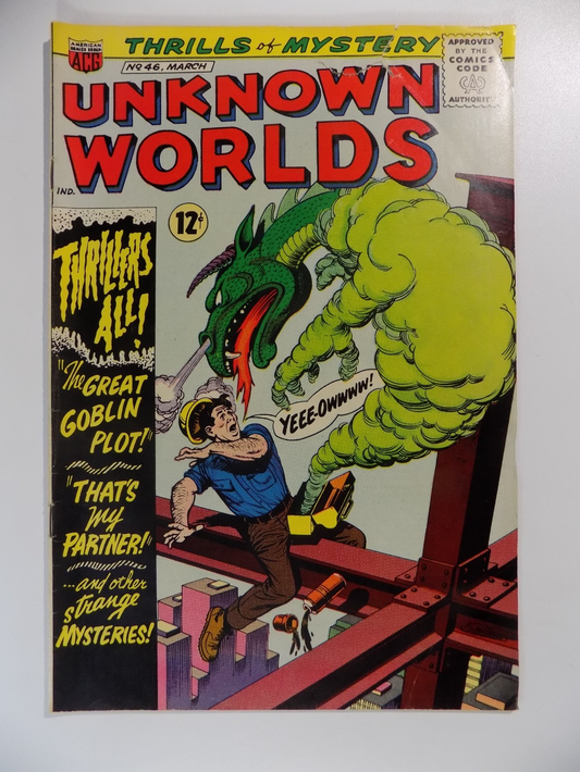 Unknown Worlds #46 American Comic March 1966 Fine+