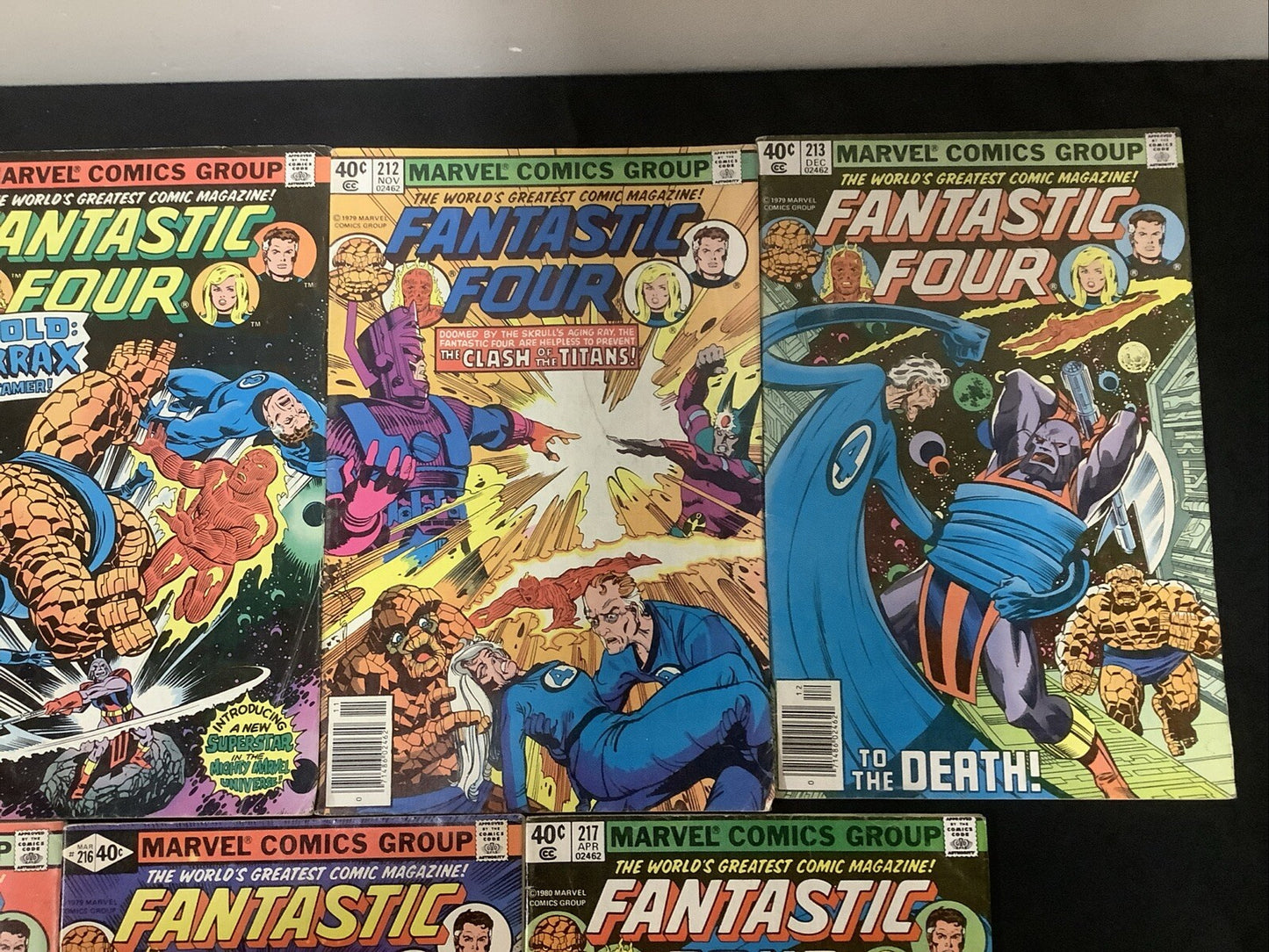 Fantastic Four #209-217 Comic Lot, 1st App HERBIE & TERRAX, John Byrne Interiors