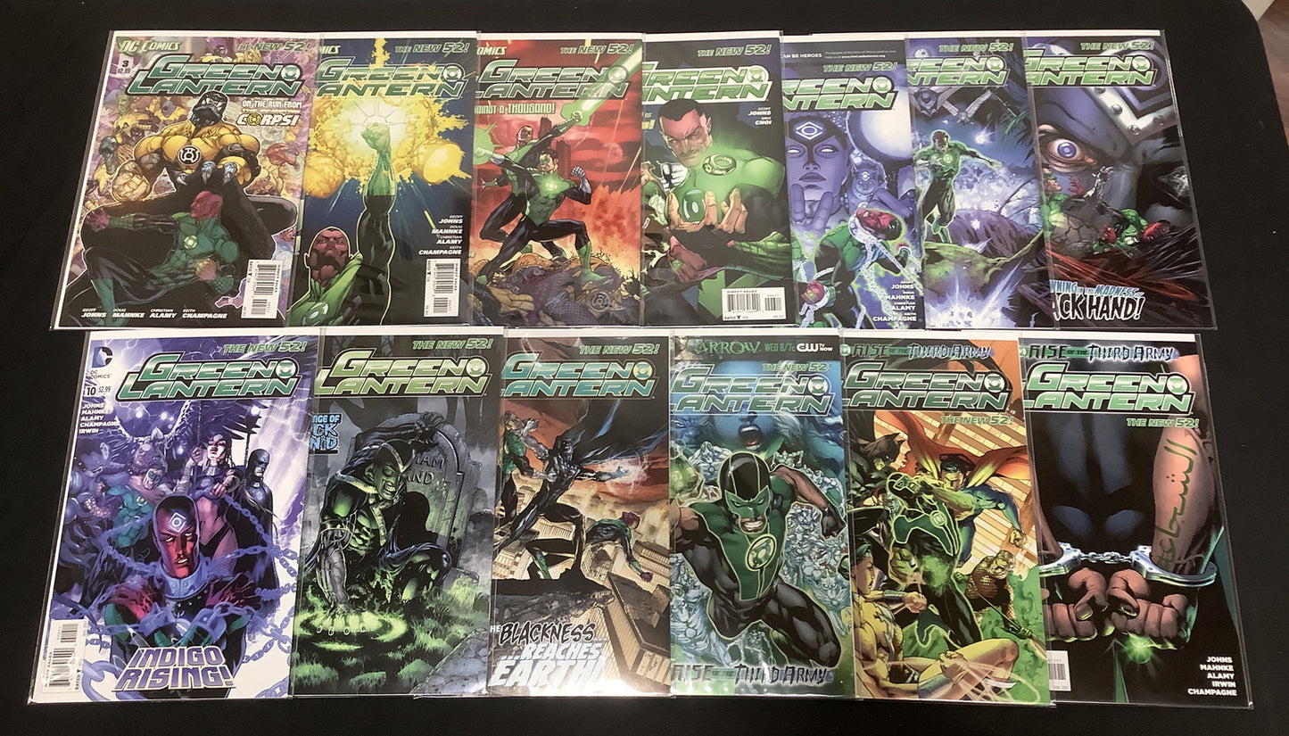 Green Lantern #3-15 Comic Lot, New 52 DC Comics 2011, Rise Of The Third Army