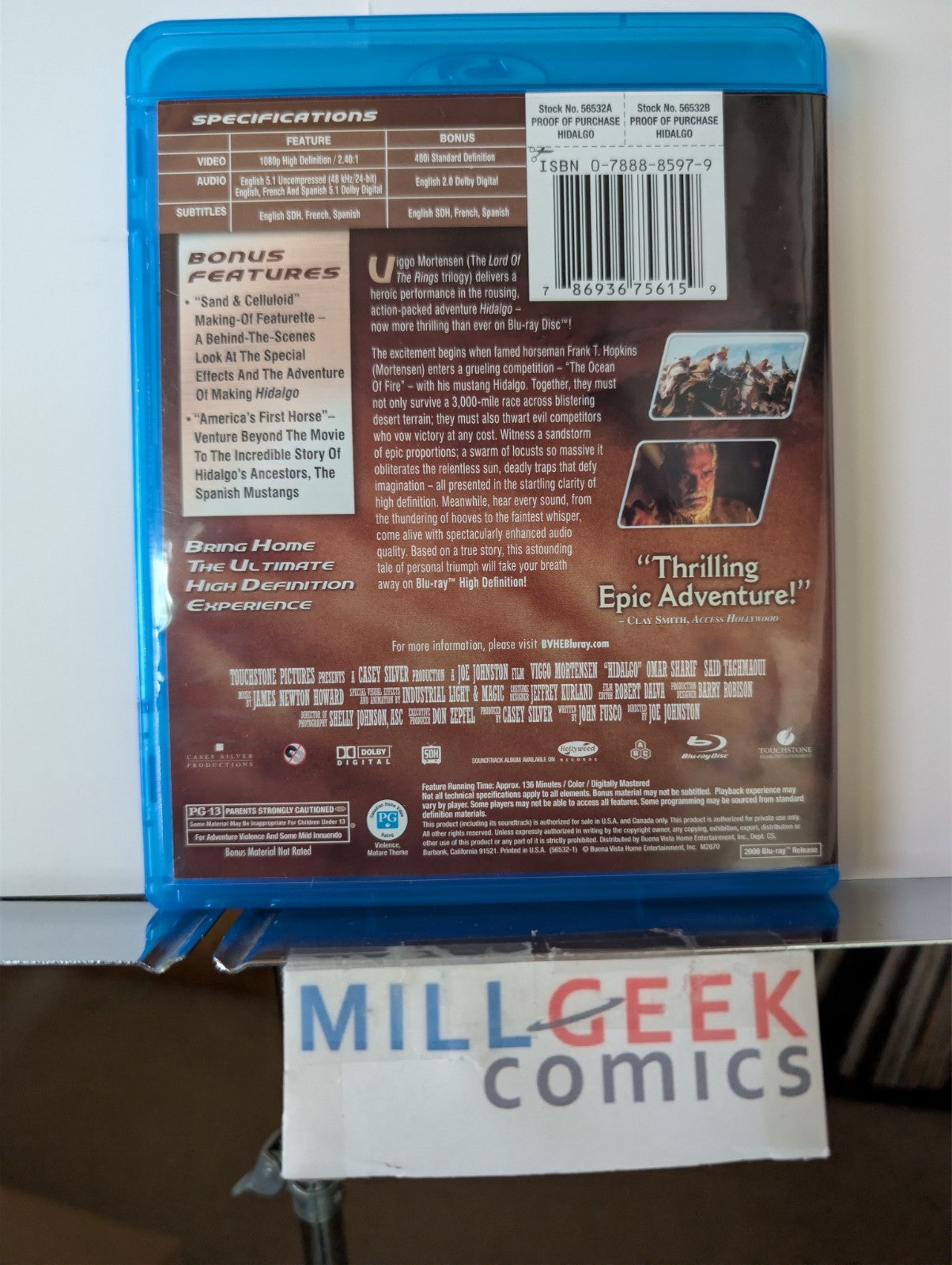 Dances with Wolves / Hidalgo, 2 Western Movies Set (Blu-Ray) -JD