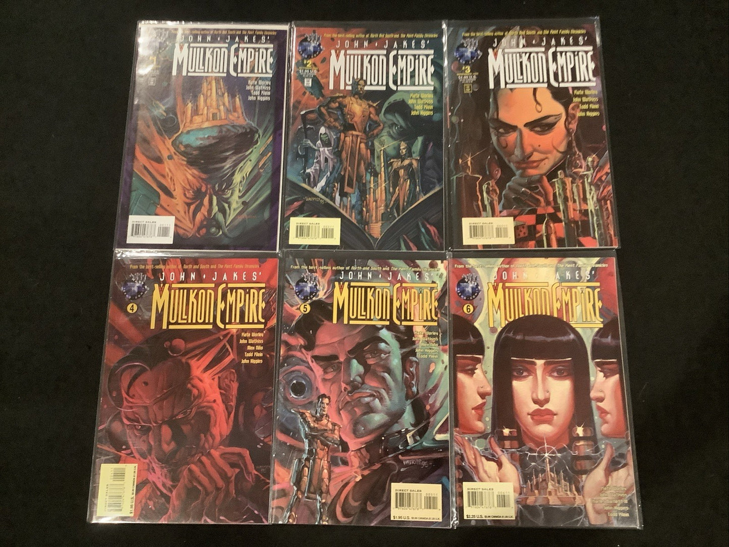 John Jakes' Mullkon Empire #1-6 Complete Comic Set, BIG Entertainment, 1995