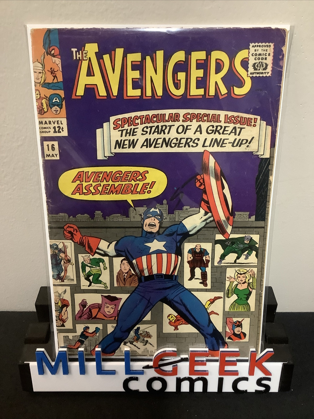 Avengers #16 (1965) G/VG (3.0) Jack Kirby/Stan Lee, Scarlet Witch, Quicksilver