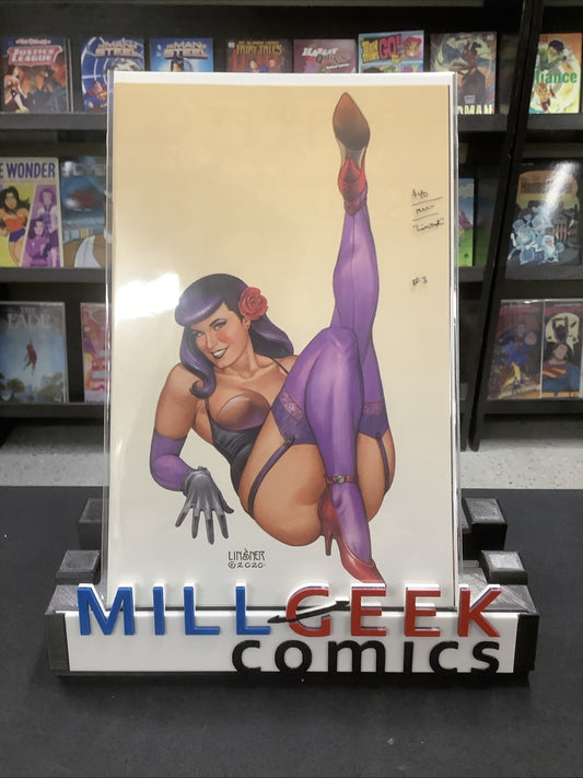 Bettie Page #3 /(2020) NM- (9.2) Joseph Michael Linsner Limited Virgin Variant