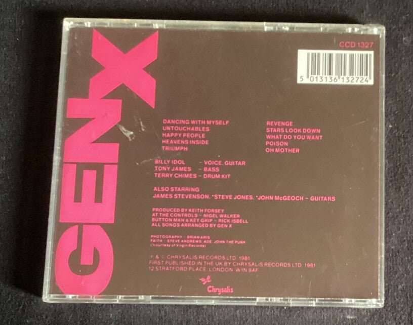 Gen X, Kiss Me Deadly (CD, 1981, Chrysalis Records, Like New) -JD