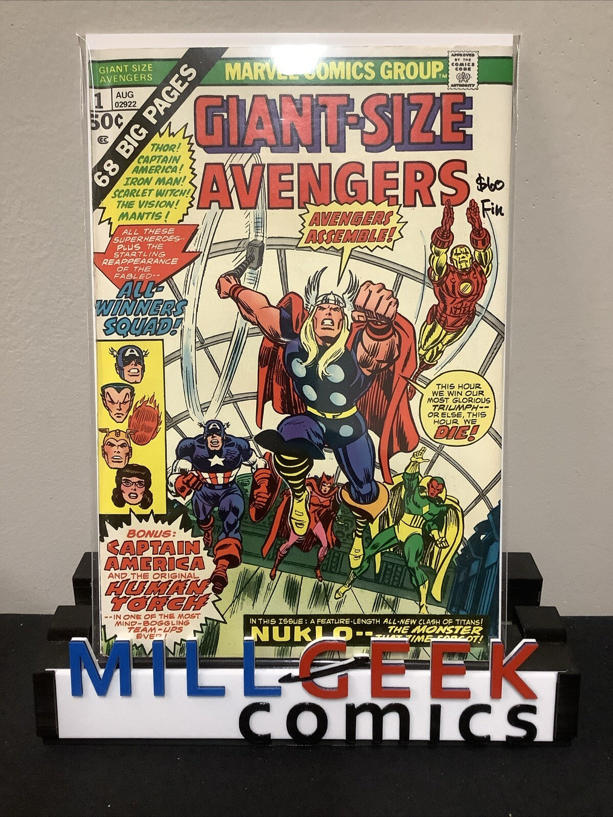Giant-Size The Avengers #1 (1974) F (6.0) Roy Thomas/Rich Buckler