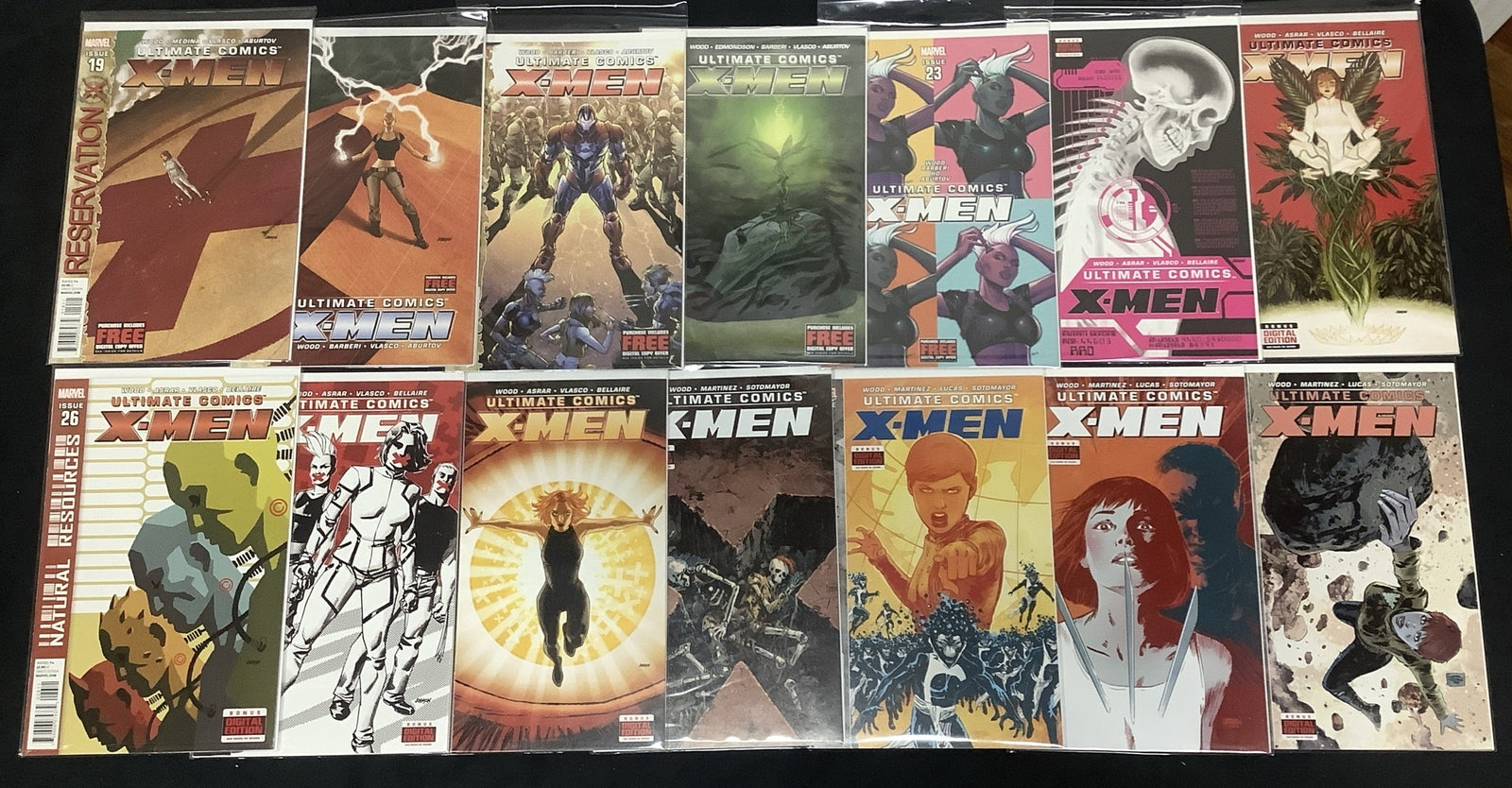 Ultimate Comics X-Men 1-33 (MISSING #31) Comic Lot, Marvel, Unsealed Polybag #1