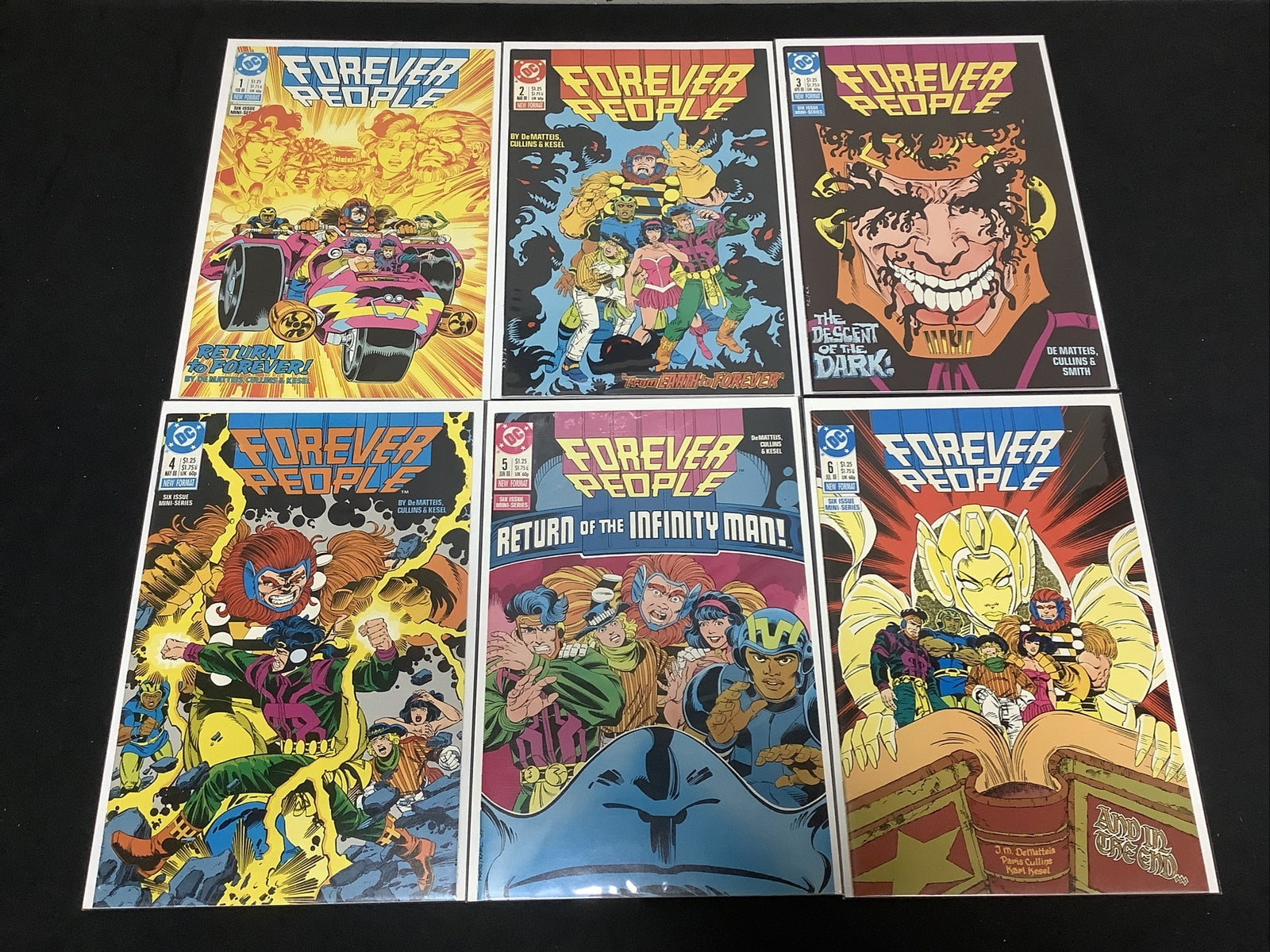 Forever People #1-6 copper age comic books 1988 complete set