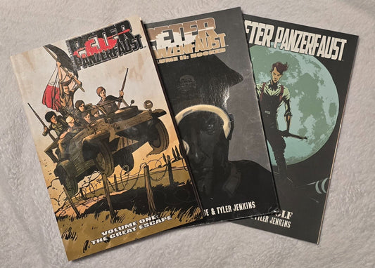 Peter Panzerfaust Lot Vol. 1-3 - Wiebe/Jenkins (SIGNED and Sketched, 2013-2014)