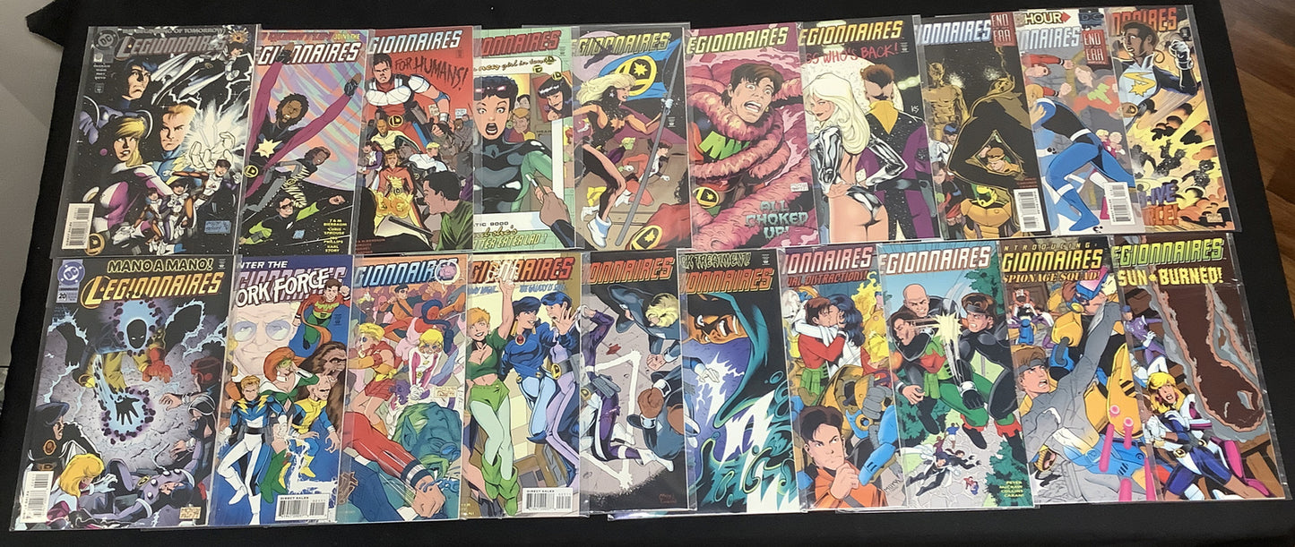 Legionnaires #11-66 + #0 + #1 Million Comic Lot, DC Comics, Adam Hughes Art