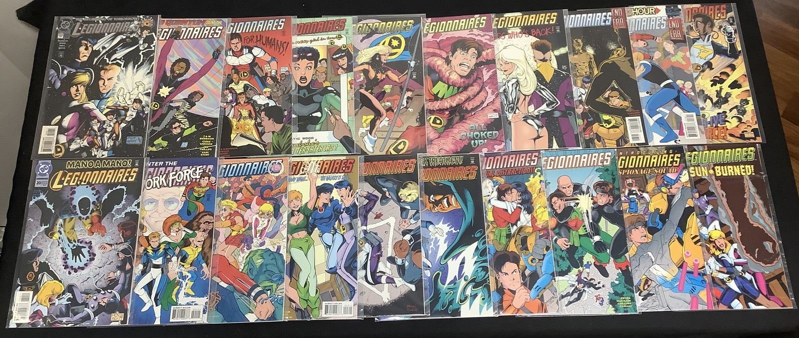 Legionnaires #11-66 + #0 + #1 Million Comic Lot, DC Comics, Adam Hughes Art