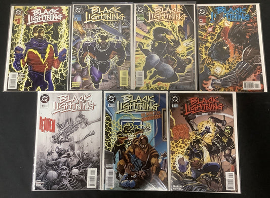 Black Lightning #1-7 Comic Lot, DC Comics, Tony Isabella/Eddie Newell, 1995