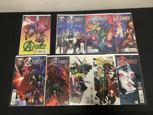 A-Force Vol.1 #1 Dauterman + Vol.2 #1-7 And #2 Jones Variant, Marvel Bundle