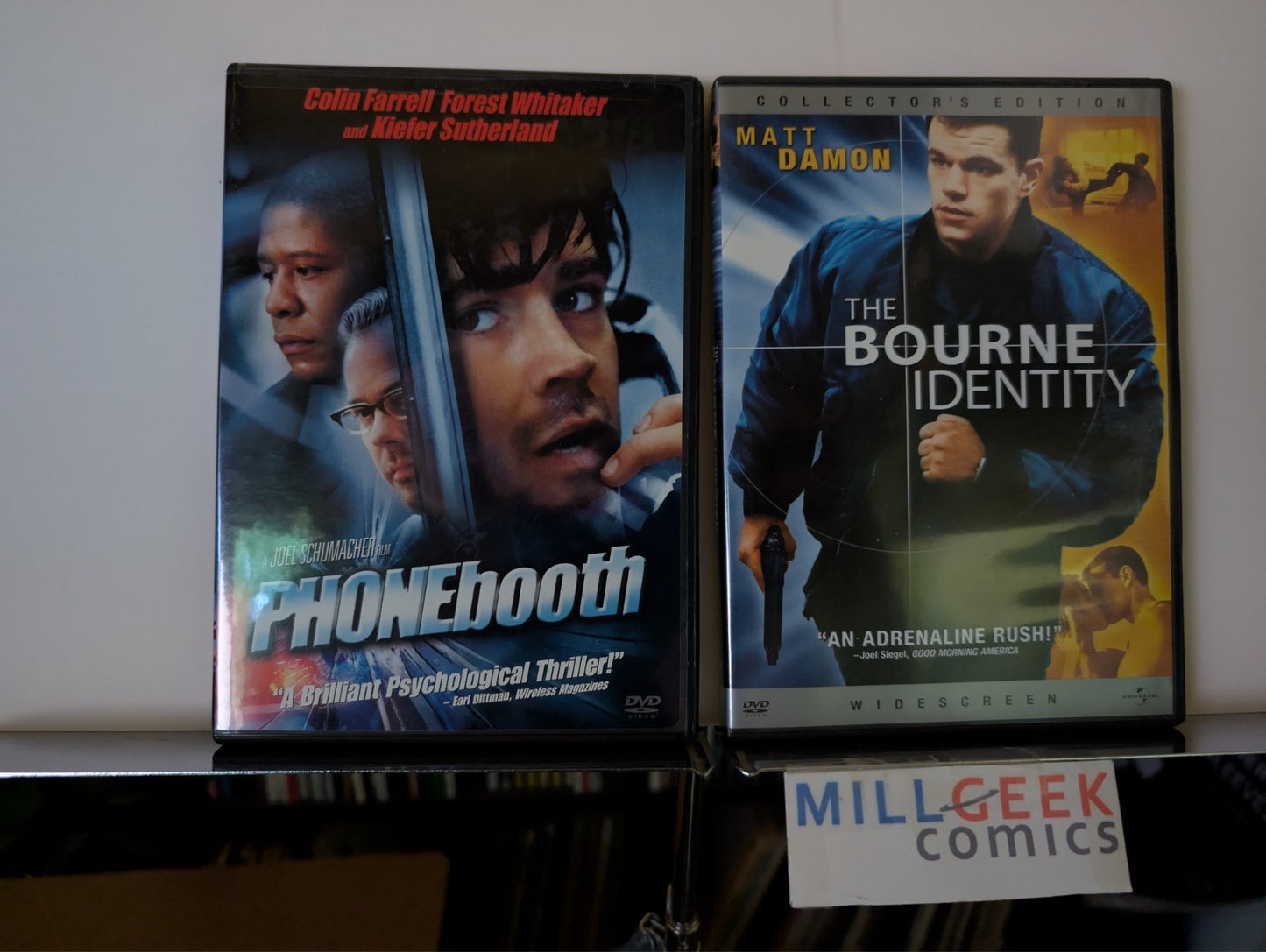 Phone Booth / The Bourne Identity, 2 Movie Set (DVD) Like New-JD