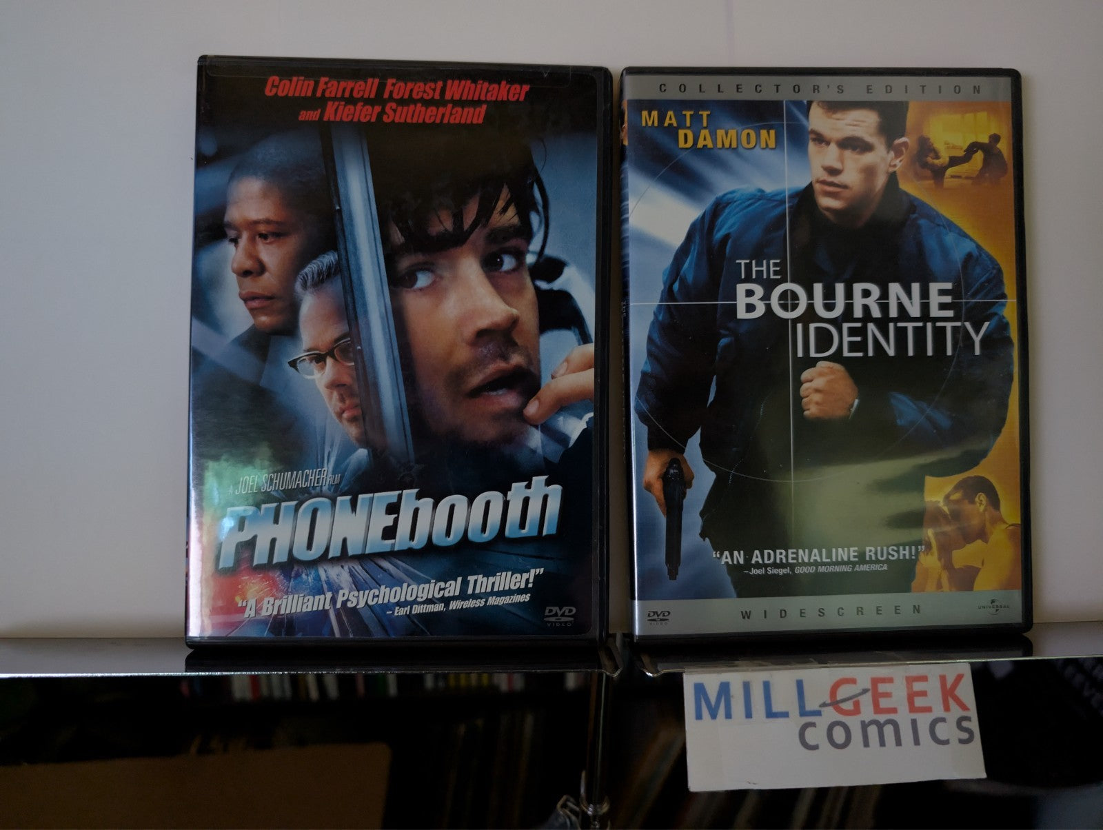 Phone Booth / The Bourne Identity, 2 Movie Set (DVD) Like New-JD