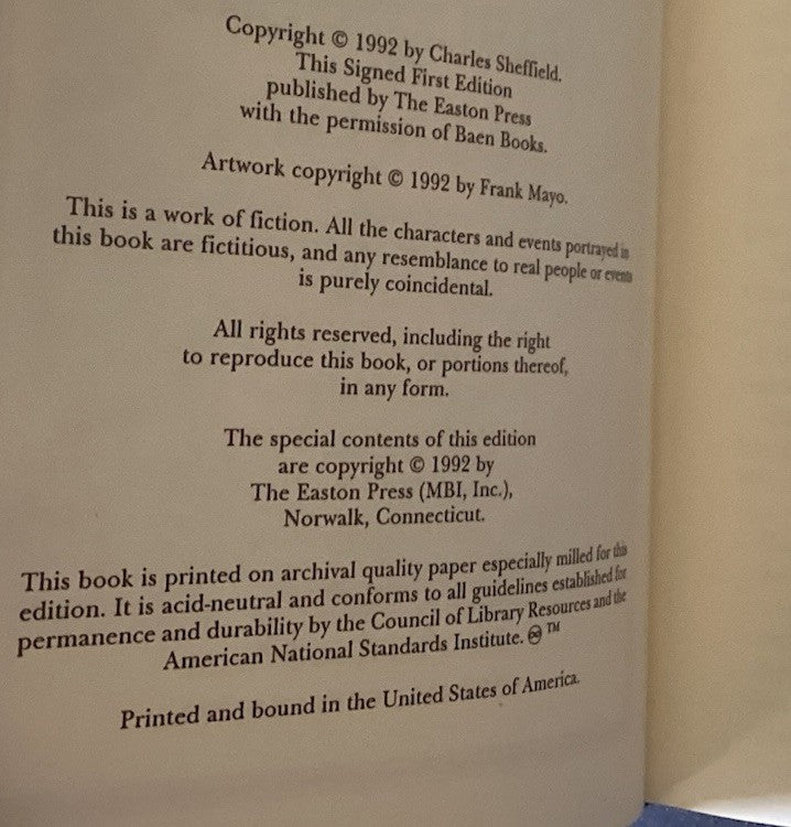 BROTHER TO DRAGONS by Charles Sheffield / Signed 1st Edition Easton Press  JD