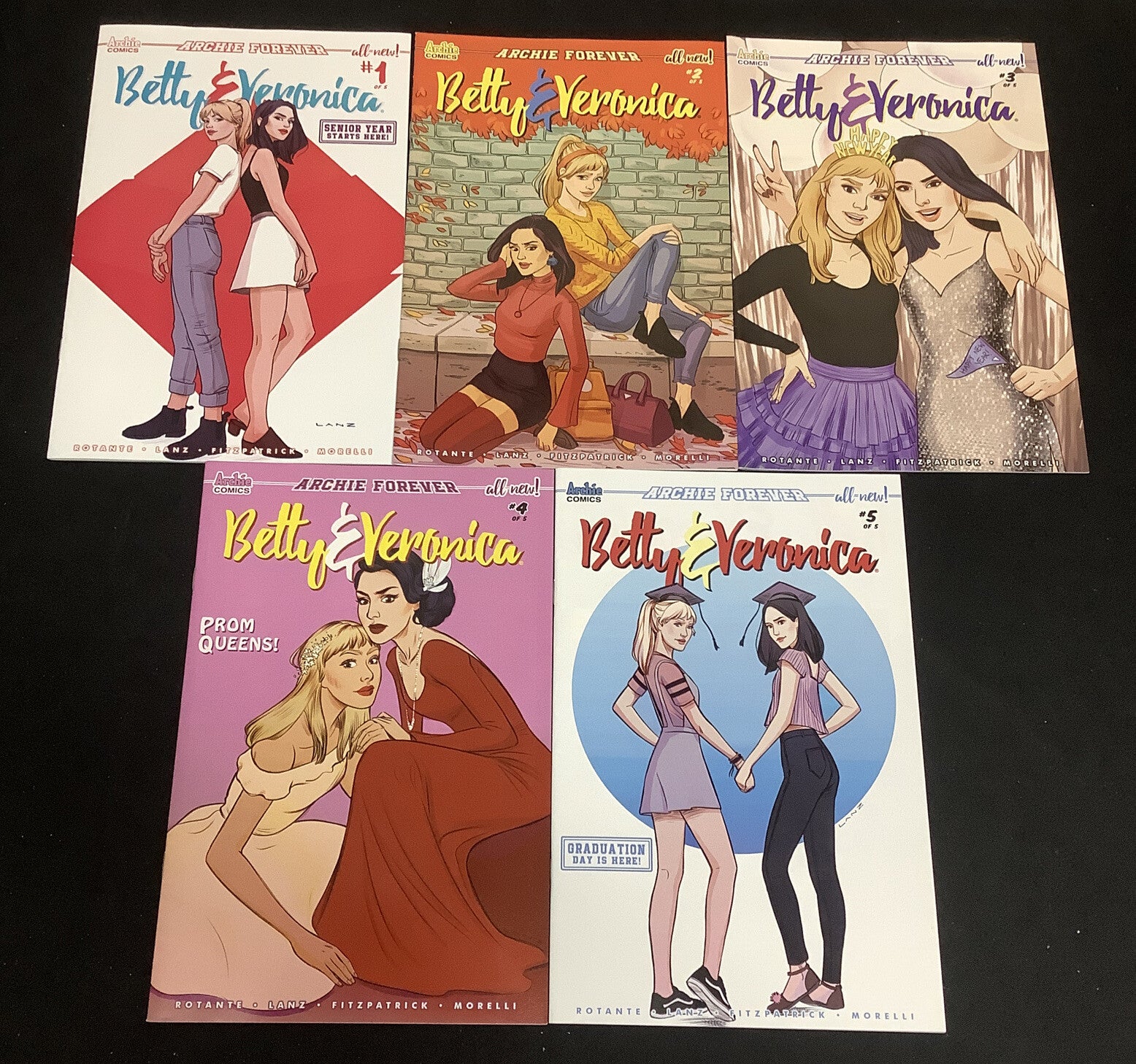 Betty & Veronica #1-5 (2018 Vol.3) Complete Comic Mini-series, Archie Comics