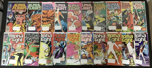 Alpha Flight #8-27 Comic Lot, Marvel, 1st App Talisman, Death Of Sasquatch