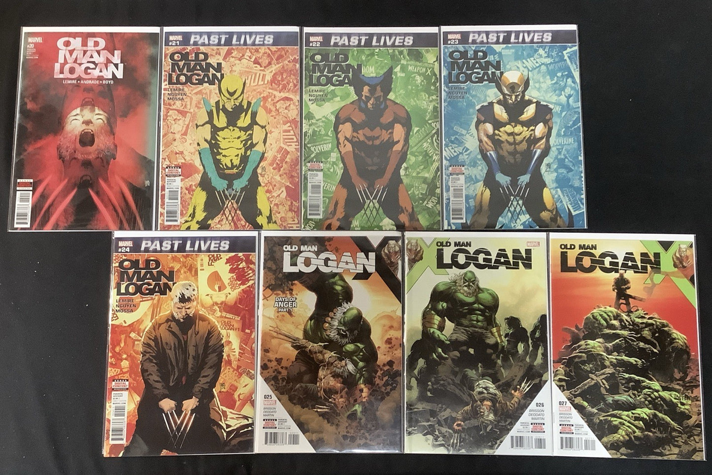 Old Man Logan #20-27 Comic Lot, Marvel Comics, Jeff Lemire/Filipe Andre, 2016