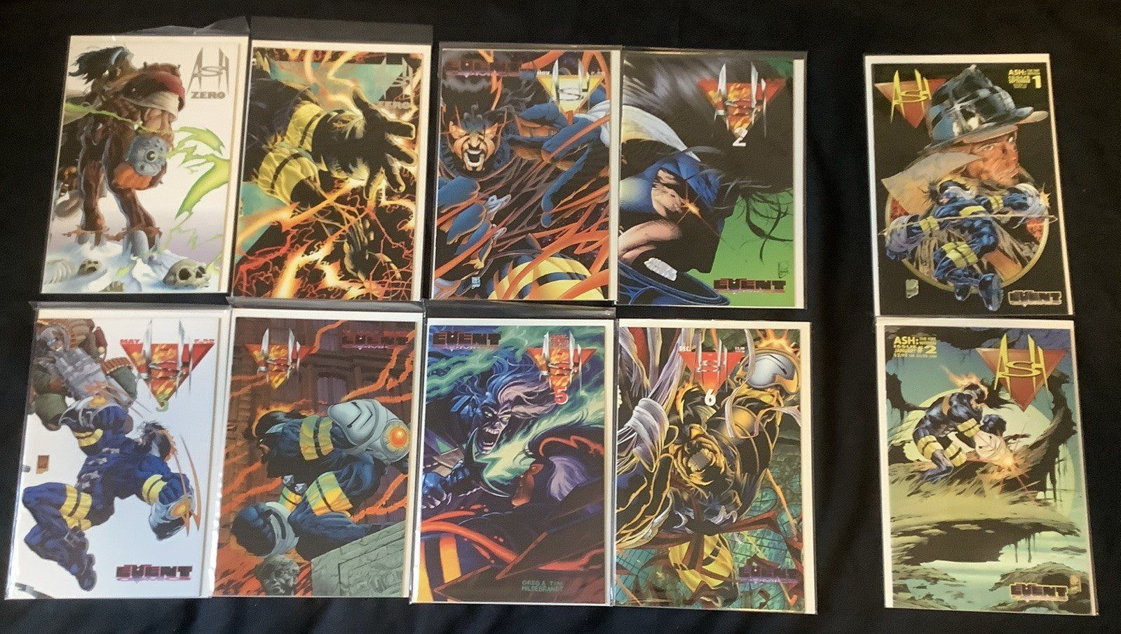 Ash Comic Bundle: Ash #0-6 & The Fire Within #1-2, (10 Comics Total) Event Comic