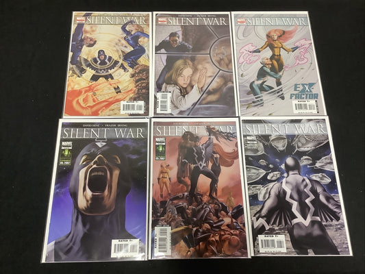 Silent War #1-6 Complete Marvel 2007 Inhumans Black Bolt Medusa Quicksilver