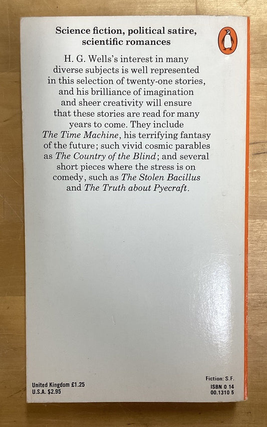 Selected Short Stories : Includes Time Machine by H.G. Wells 1981 PB Penguin JD