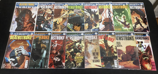 Deathstroke #1-15 + Rebirth One-shot Comic Lot, DC Rebirth, Christopher J Priest