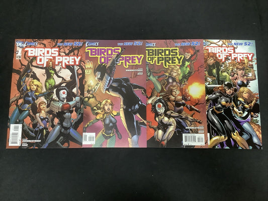 Birds Of Prey Comic Lot #1-4, DC Comics New 52, Duane Swierczynski Jesus Saiz