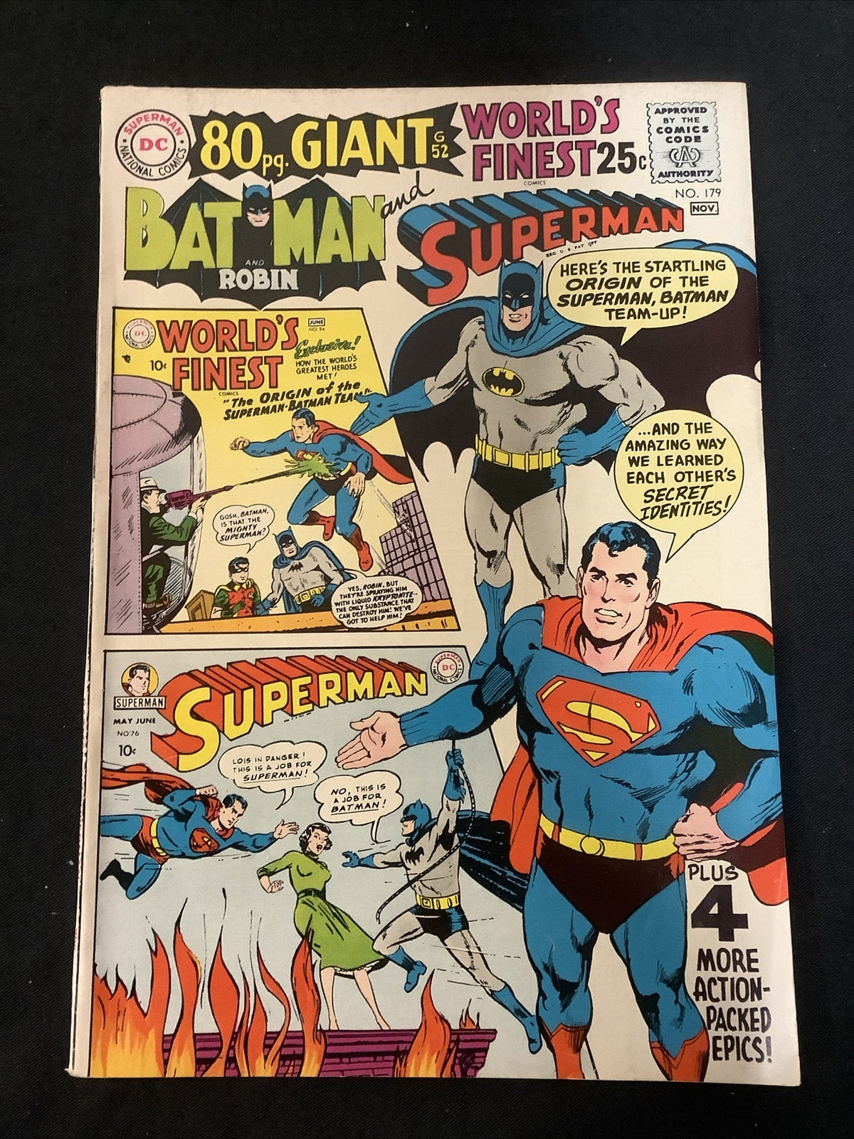 World's Finest Comics #179 (1968) VF (8.0) Cream Pages, Bill Finger/Neal Adams