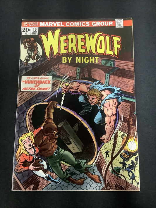 Werewolf by Night #16 (Marvel Comics April 1974) VF (8.0) Victor Hugo Inspired