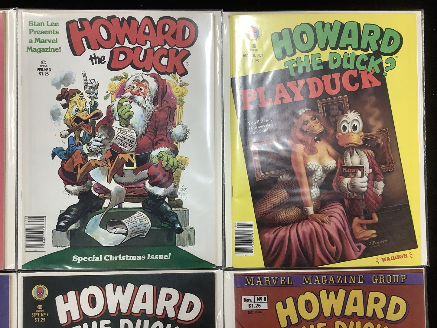 Howard the Duck #1-8 Marvel Comic Magazine Lot, Gene Colan/Bill Mantlo