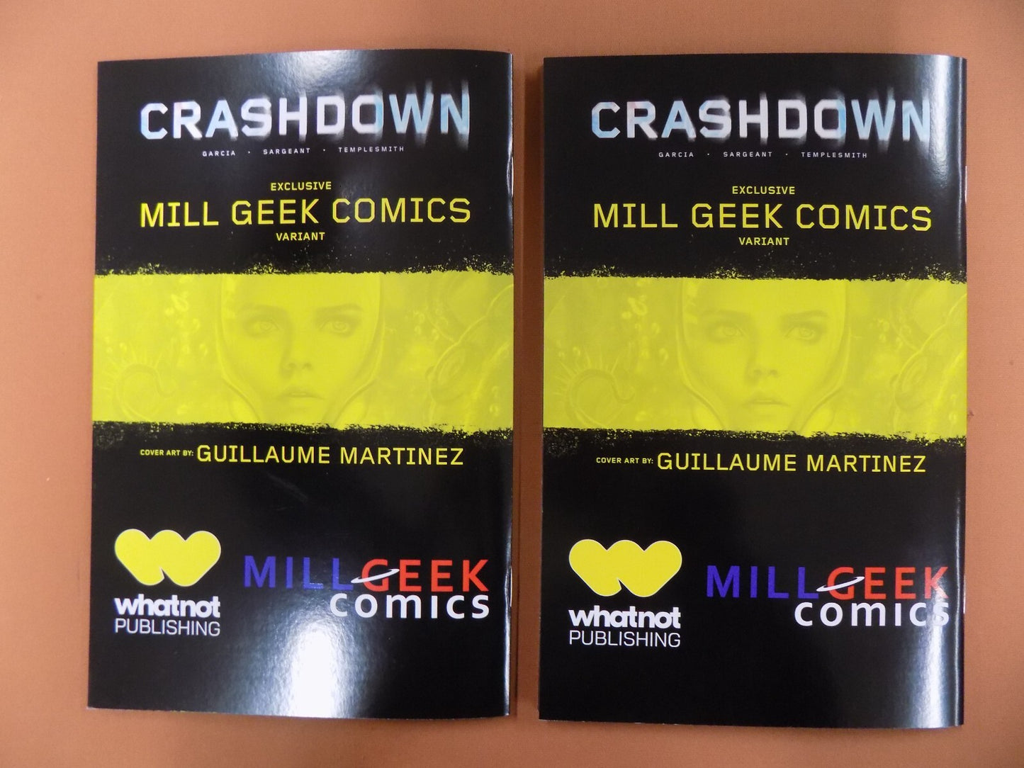 Crashdown #1 Mill Geek Comics Exclusive Trade & Virgin Variants Triple Signed