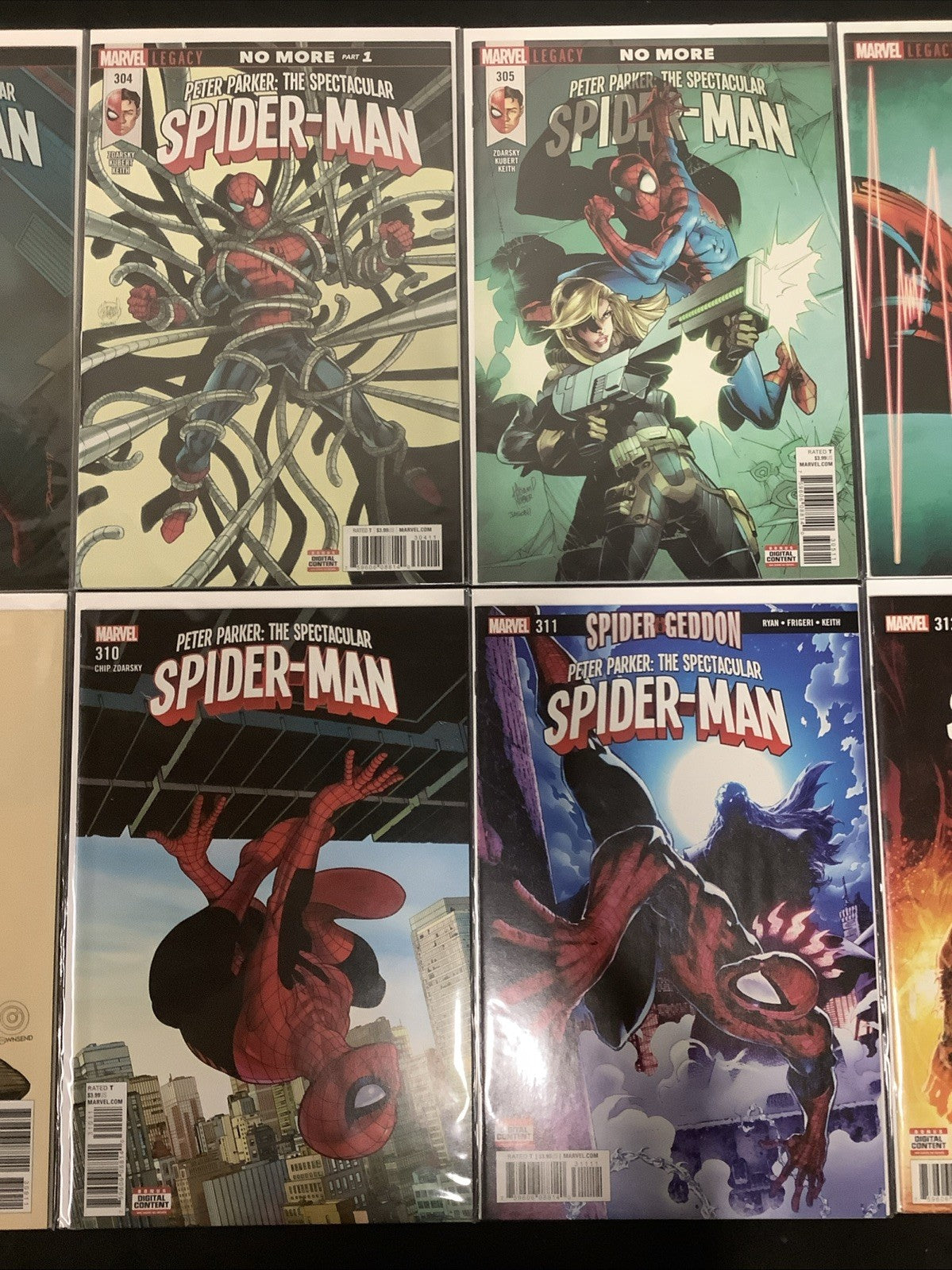 Peter Parker the Spectacular Spider-Man #302-313 Comic Lot, Spider-Geddon