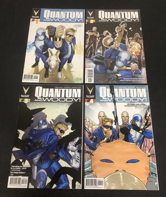 Quantum And Woody #1-4 Comic Lot, Vol. 3 2013, Valiant Comics, James Asmus