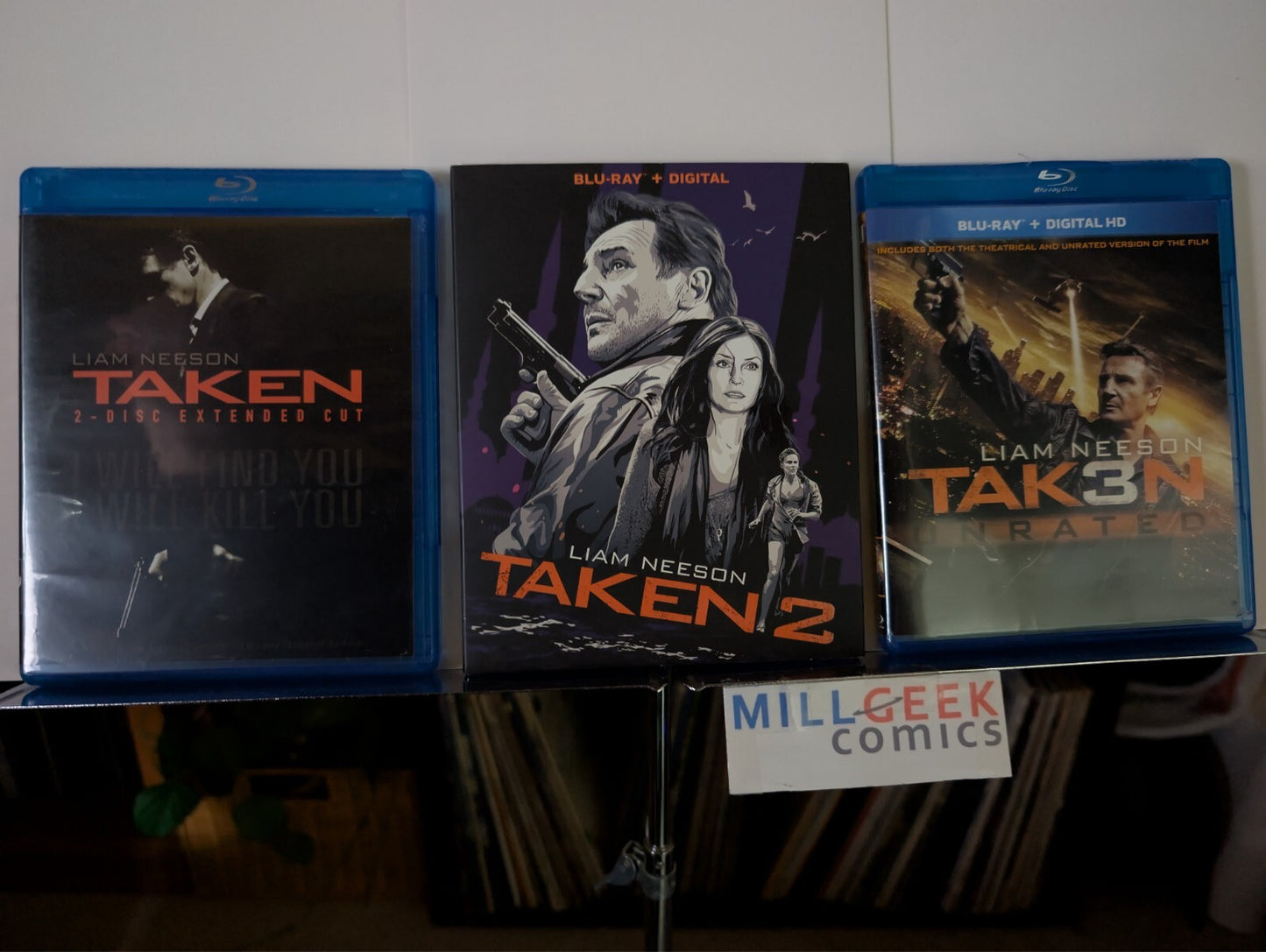 Taken Trilogy 1 2 3 (Blu-ray Lot, 2008, 2012, 2015) Like New -JD