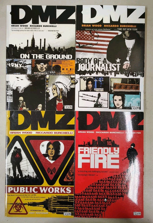 DMZ TPB vol #1-12  (Lot of 12) Collects Complete 1-72 series, Wood, Burchielli