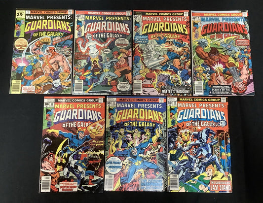 Marvel Presents #6-12 Comic Lot, Guardians Of The Galaxy + Silver Surfer Team Up