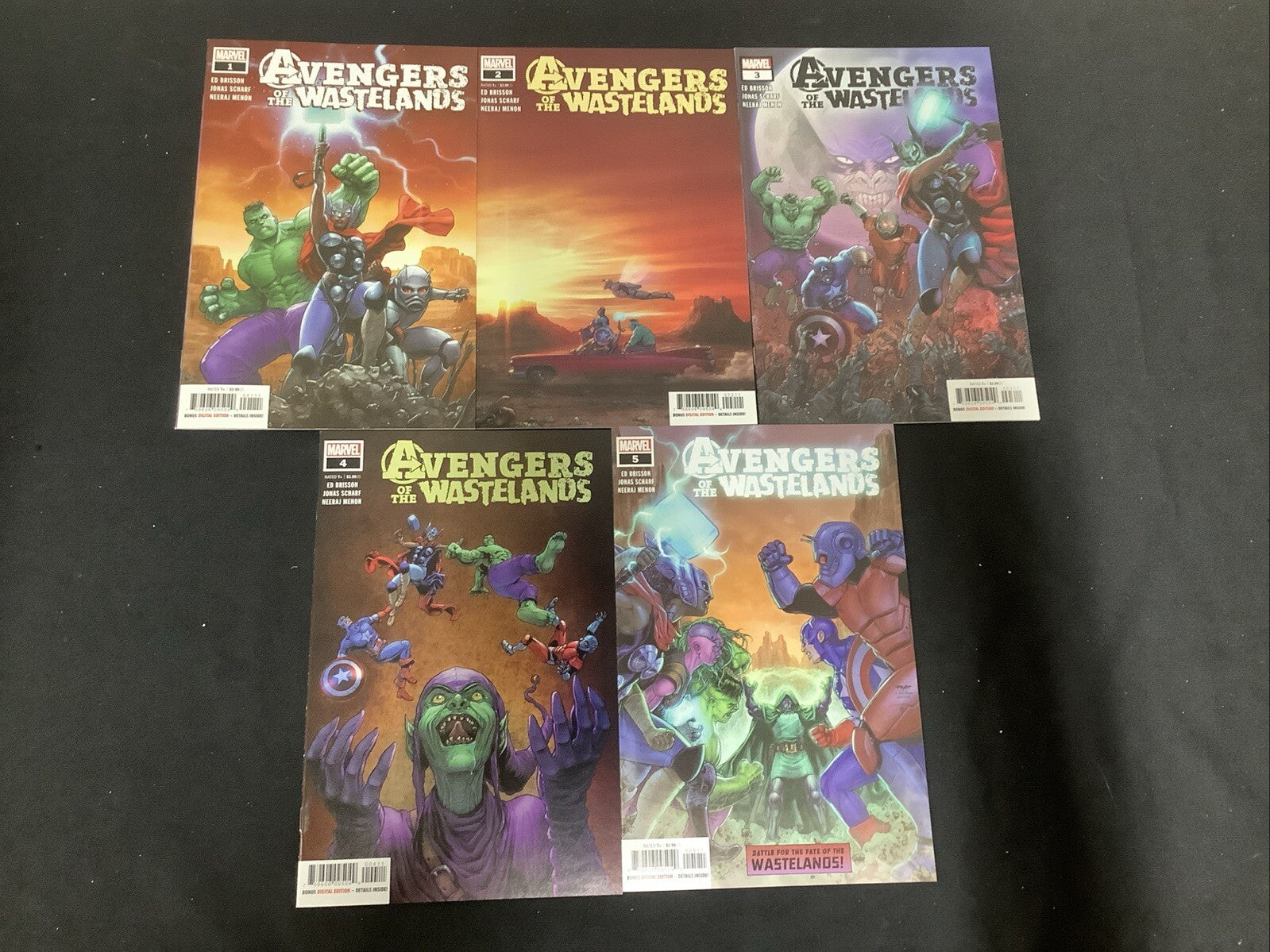 Avengers of the Wasteland #1-5 Complete Comic Set, Ed Brisson/Jonas Scharf