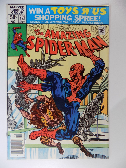 Amazing Spider-Man #209 Marvel Comic October 1980 Very Fine+
