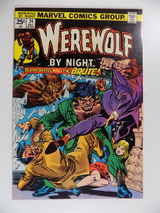 Werewolf by Night #24 Marvel Comic December 1974 Very Fine