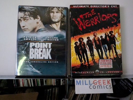 Point Break / The Warriors, 2 Movie Set (DVD) Like New -JD
