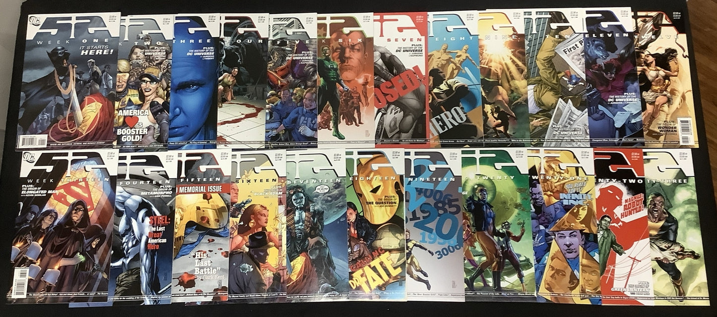 52 Comic Lot (Issues #1-46), DC Comics, 1st App Kate Kane (Batwoman) Geoff Johns
