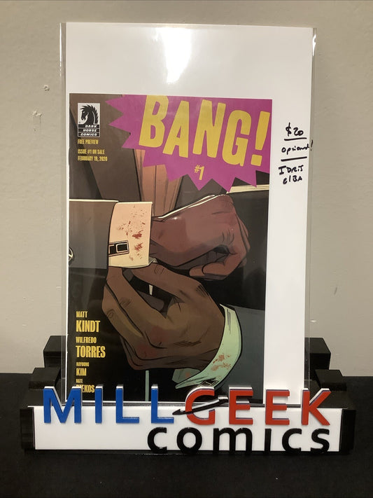 Bang #1 Ashcan Edition, Dark Horse Comics, Optioned, Idris Elba