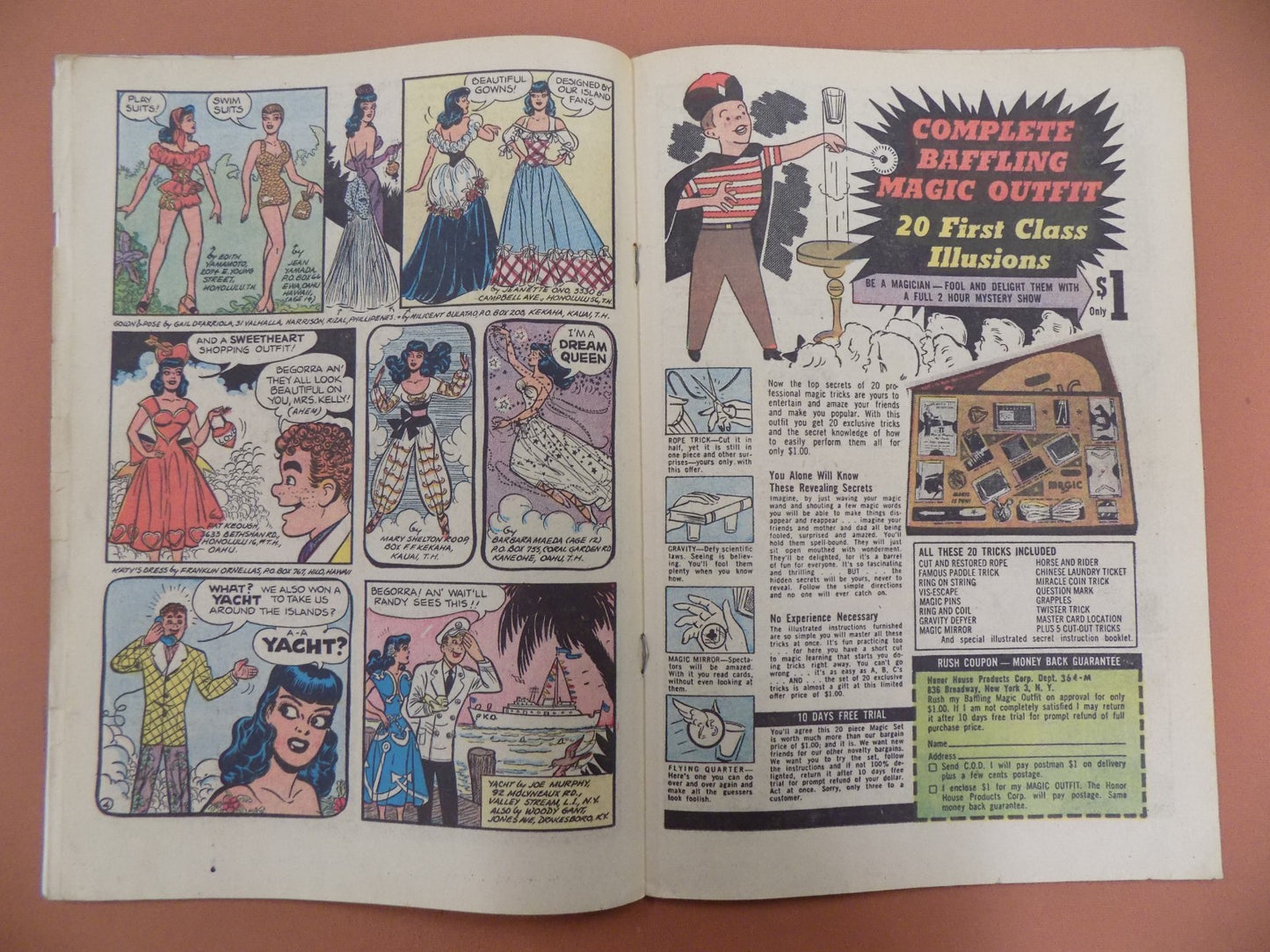 Katy Keene Lot includes #17 from 1954, Fashion Book #13, Pin-up Parade #2 + more